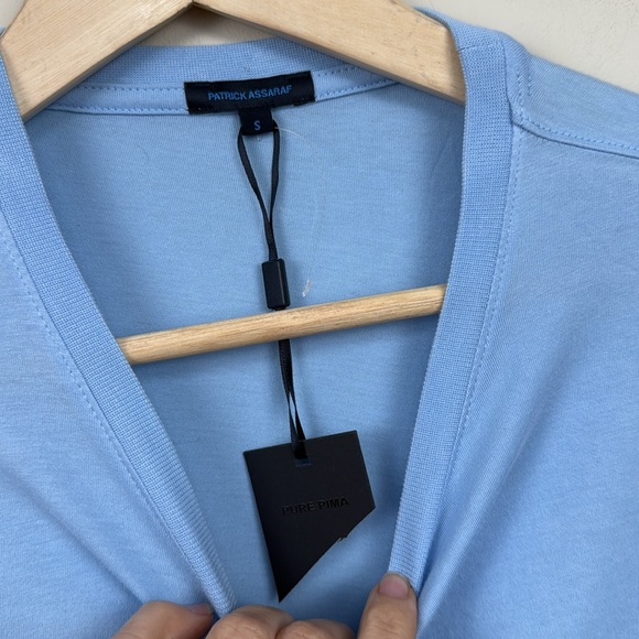 NEW PATRICK ASSARAF crew neck Pima cotton one pocket t shirt small - Picture 5 of 7